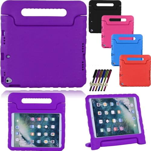 Case For Apple Ipad 2 3 4 5 6/7th/8th/Air 1 2 3/pro 10.5/Mini 12345 Childs Foam Eva Holder Handle Shockproof Tablet Stand Cover