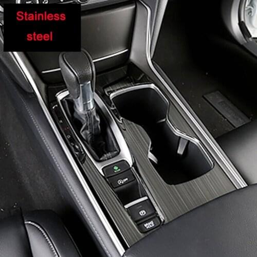 For Honda Accord 10th 2018 2019 Accessories Stainless Steel Car Front Water Cup Frame Cover Trim Styling Car Styling