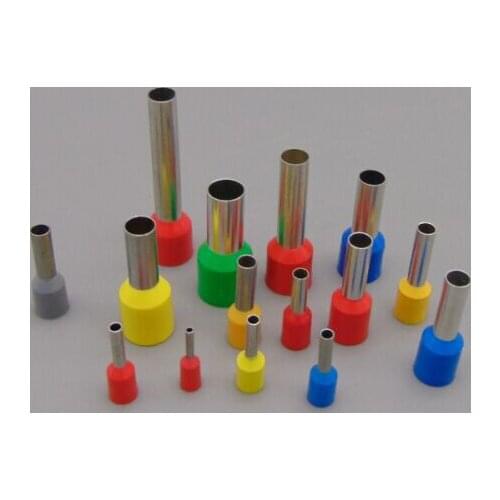 E6012 Insulated Single Wire Ferrules End Sleeves For 12.0mm 10 AWG , 6mm Note message need color : red green yellow blue black