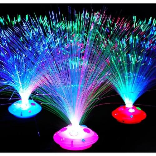 Beautiful Colorful LED Fiber Nightlight Lamp Romantic Night Light Light Luminous Toys projecting on wall or ceiling