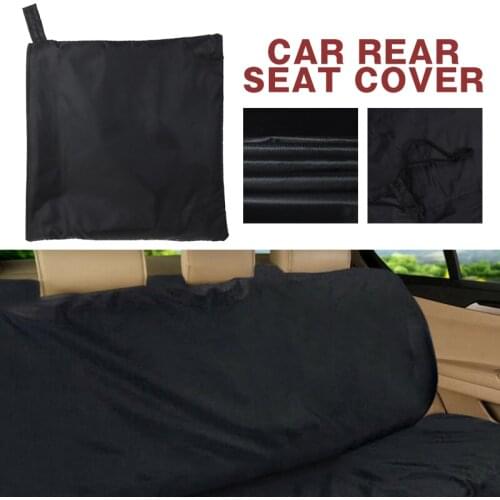 Mayitr 1pc Black Universal Waterproof Pet Dog Cat Protector Nylon Car Rear Back Seat Cover for Car Interior Accessories