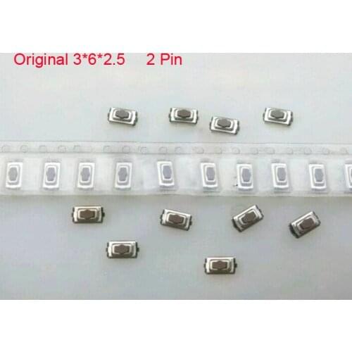 3*6*2.5 Micro Switch button For Buick Excelle Old Mazda Switch button 2Pins Car remote control Tactile Push Button switches