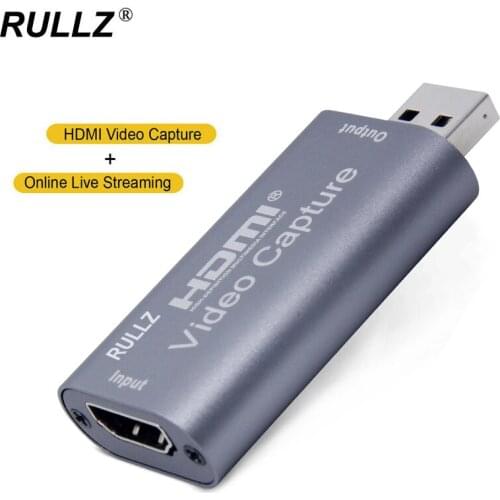 Mini Video Card HDMI to USB 2.0 Video Capture Card Grabber 4K 1080P for PS4 Switch Game DVD HD Camera Recording & Live Streaming