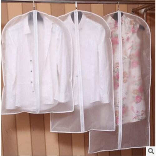 Fashion Clothes Bag Wardrobe Storage Dust-proof Protect Cover Bag Garment Cover Bag Hanging Suit Bag Coat Dust Cover Organizer
