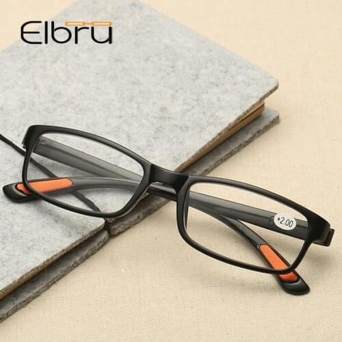 Elbru Reading Glasses Men Women Anti Blue Rays Presbyopia Eyeglasses Anti Fatigue Computer Eyewear +1.5 +2.0 +2.5 +3.0 +3.5 +4.0