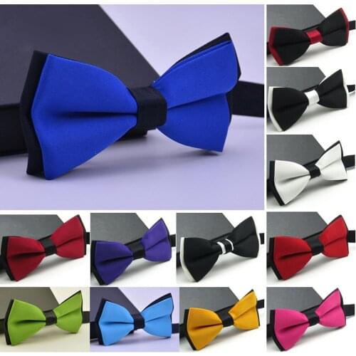 Mens Tuxedo Classic Adjustable Wedding Party Bow Tie Double Layer Necktie Bowtie BWTYY0508