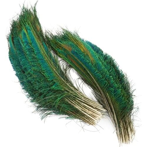 20Pcs/Lot Natural Peacock Feathers Wedding Party Decoration Peacocks Sword Feather for Vases Jewelry Creation Handicraft Plumas