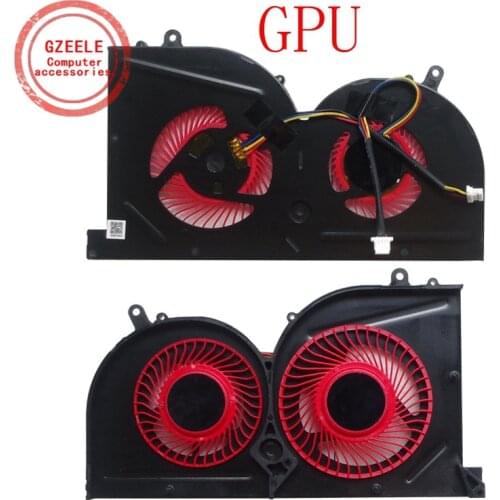 New Laptop cpu cooling fan for MSI GS73 GS73VR MS-17B1 GS63VR GS63 Stealth Pro CPU BS5005HS-U2F1 GPU BS5005HS-U2L1 COOLER