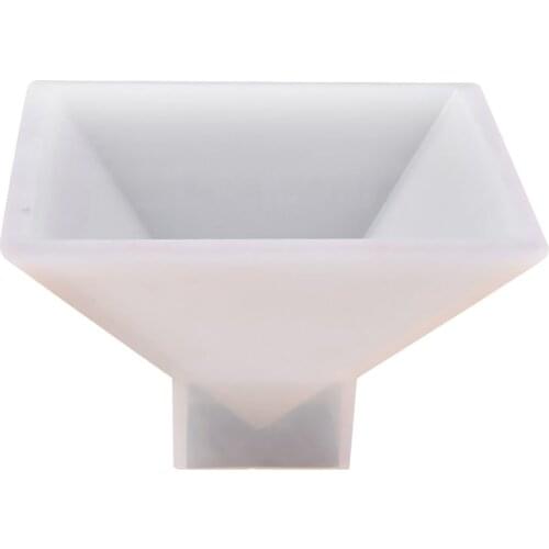 Large Pyramid Shape Diy Silicone Jewelry Mold Making Ornament Craft Mould 9.5X9.5X6Cm