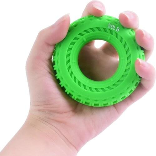 Silicone Portable Hand Grip Gripping Ring Carpal Expander Finger Trainer Grip Strength Rehabilitation Pow Stress Ring Ball