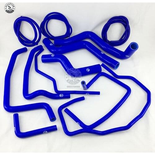 Silicone Radiator Coolant Heater Hose Fit + Vacuum Hose Kit For Mazda RX8 RX-8 13B-MSP 2003-2008 (12PCS) red/blue/black