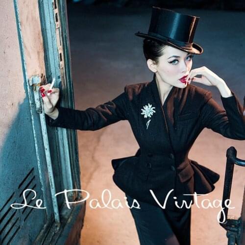 35- women winter vintage 50s wool peplum chaqueta smoking mujer coat in black pinup jacket plus size 4xl manteau femme blazer