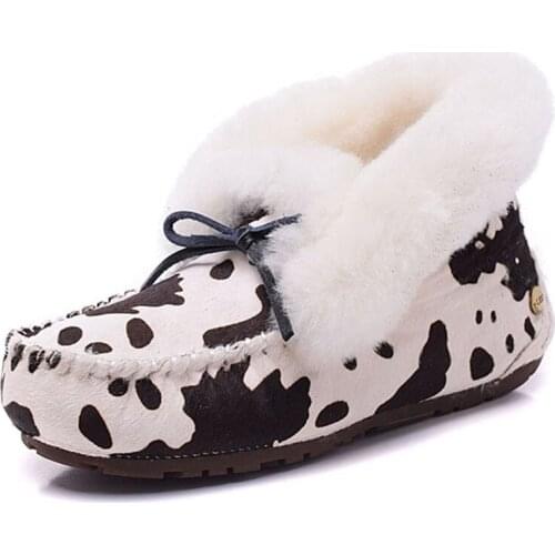 "Women 'S sheep fur boots low help integrated waterproof flat warm boots new waterproof casual and comfortable warm winter boots