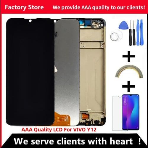 6.35" AAA Quality LCD For VIVO Y12 LCD With Frame Display Screen For VIVO Y12 LCD Screen Display 1544*720 Resolution