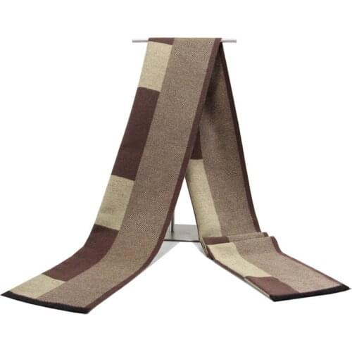 Winter bussiess tassel scarf men luxury brand plaid faux cashmere scarves pashmina shawl foulard echarpe hiver homme N7