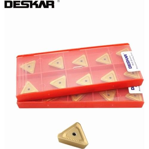 10PCS DESKAR TPXR2204PDSR-FM LF6028 CNC Milling Turning Tools Carbide Inserts Lathe Cutter Cutting Tool For Steel Parts