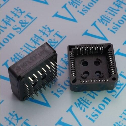 10PCS PLCC IC socket PLCC32 PLCC44 PLCC52 PLCC68 PLCC84 SMD DIP PLCC Socket adapter