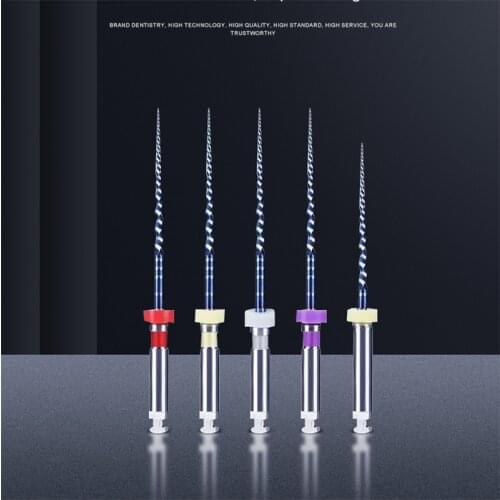 21~25mm Dental Root Canal File Heat Activated Dental Endodontics NITI Rotary Canal Root Files Endodontic Treatment Dentist Tool