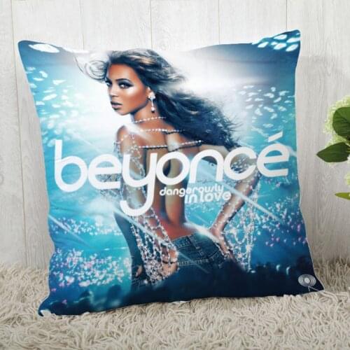Hot Sale Custom Decorative Pillowcase Beyonce Square Zippered Pillow Cover Best Nice Gift 20X20cm 35X35cm 40x40cm