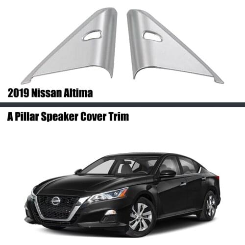 For Nissan Altima 2019-2020 Front Pillar A Triangle Stereo Speaker Moulding Cover Trim 2Pcs Car Accessories