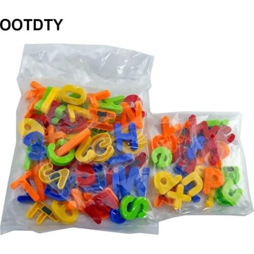 Magnetic Alphabet Magnets Letters and Numbers Toy ABC 123 Fridge Plastic Toy Set Educational Magnetic in Bucket Preschool