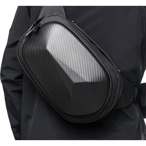 Mens Bag New Mens Chest Bags Functional Riding Lovers Single Shoulder Bag Universal Polyhedron Hard Shell Waterproof Bags