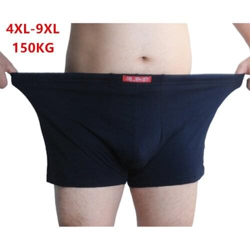Boxer Men Plus Size 6XL 7XL 8XL 9XL Underwear Male Cotton Underpants Boxershorts Elastic Loose Man Big Boxers High Waist Shorts