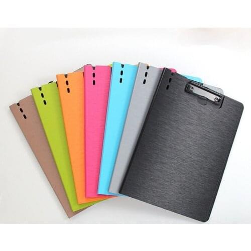 A4 File Folder PP Thick File Matte Texture Portable Tray Office Meeting Waterproof File Pocket Office School Supply Writing Pad