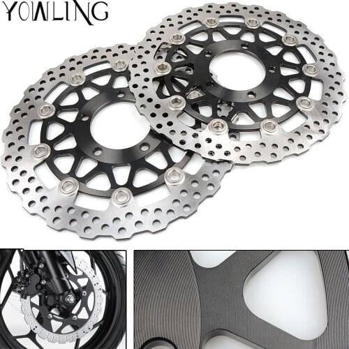 Motorcycle Front Floating Brake Disc Rotor For KAWASAKI NINJA ZZR1400 ZX14R ABS ZX-14R 1400CC 2008 2009 2010 2011 2012 2013 2014