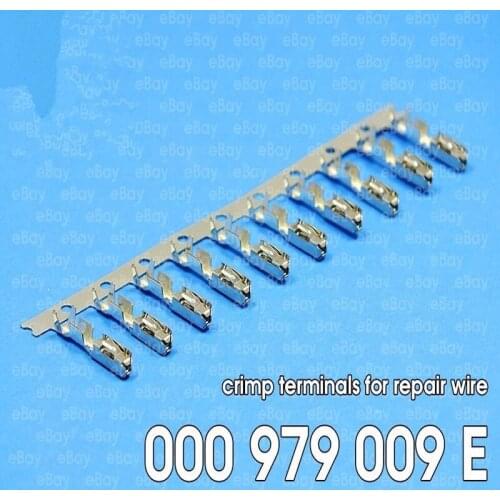 ECU License Plate Lights Cruise Crimp Terminals (pins) For Repair Wire 000979009E N 907 647 01