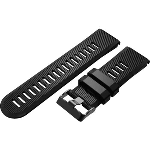 Quick Detach Silicone Watch Band Strap Adjustable Stylish Watch Bracelet Straps For Garmin Fenix 3/3 Hr/5x/5x Plus Watch