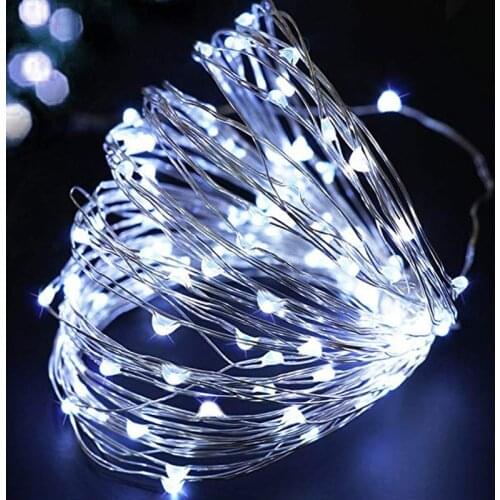 Christmas Wedding Party Decoration USB Battery Powered Garland 1~10M LED Fairy String Lights New Year Lights Xmas Home Ornaments