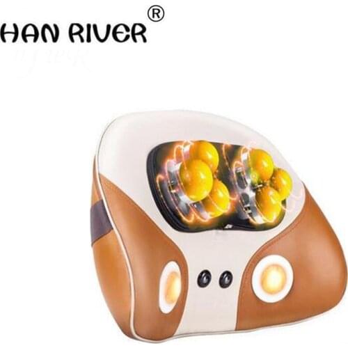 Cervical neck massager instrument lumbar shoulder multi-functional lumbar abdomen massage pillow body cushion for leaning on
