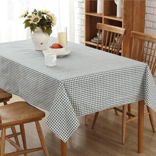 SHSEJA Linen Tablecloths On The Table