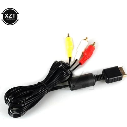 Unisex 1.8 M RCA TV 3RCA Adapter Cable AV Cable Audio Video Cable for Sony Playstation 2 3 PS2 PS3 Multimedia