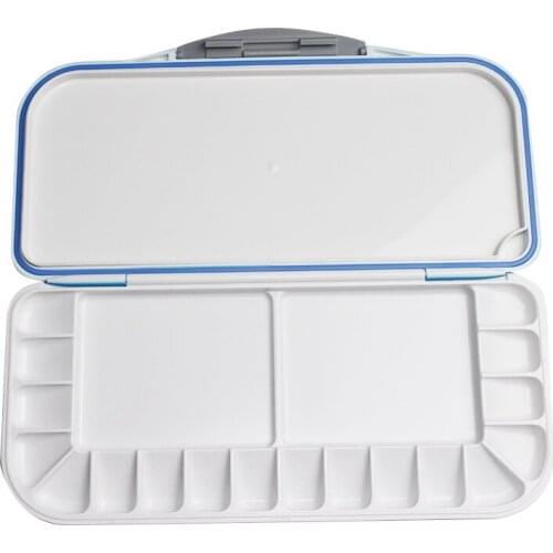Watercolor Moisturizing Color Box Anti-Leakage Seal Moisturizing Sketch Paint Box 18 Grid Color