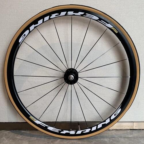 Fixed Gear Bike Wheelset Front 20H Rear 24H Bicycle Legend Flat Spokes Wheels Racing Field Backwards Cycling Parts Rims Group