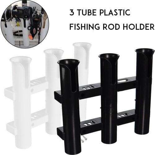 Marine Boat Yacht Kayak Fishing Vertical 3 Link Rod Holder Organiser Pole Tube Mount Bracket Socket Rack Lure Pliers Storage