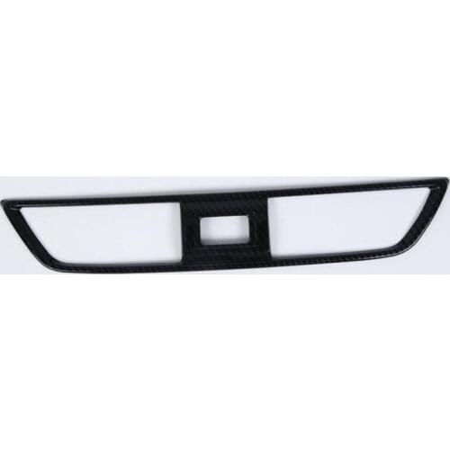 1PC Carbon Fiber ABS Chrome Car Central Air Conditioner Vent Outlet Cover Trim Molding For Honda Accord 2018 Car Styling