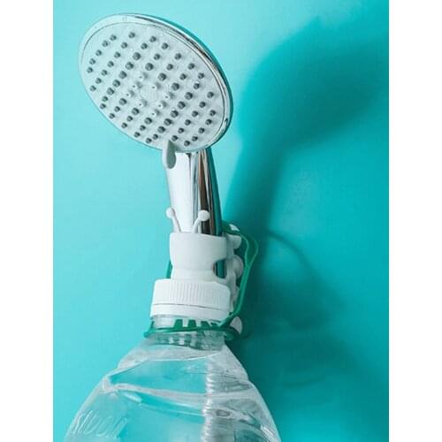 1pcs Shower Head Brackets Environmentally Friendly Silicone Holder Punch-free Sucker Nozzle Base Bathroom Accessories