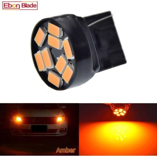1Pcs T20 7440 W21W WY21W Led Signal Bulb 9 SMD 5630 LED Car Lights Front or Rear Turn Lamp External Light Auto Accessorie 12V DC