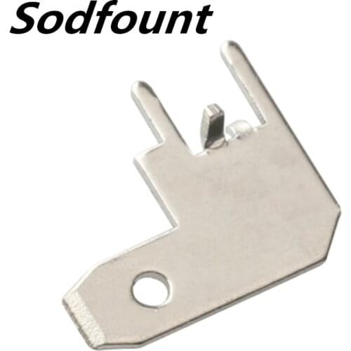 100PCS 2pin 4.8 anti-reverse insert 187 positioning insert PCB board flag terminal elbow route board soldering