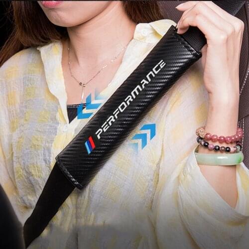 2P For BMW E39 E46 E36 E34 E90 E60 E83 E70 X5 E53 X3 F10 F20 F30 E91 E92 X6 M3 M5 Carbon Fiber Seat Belt Cover Shoulder Pad fit