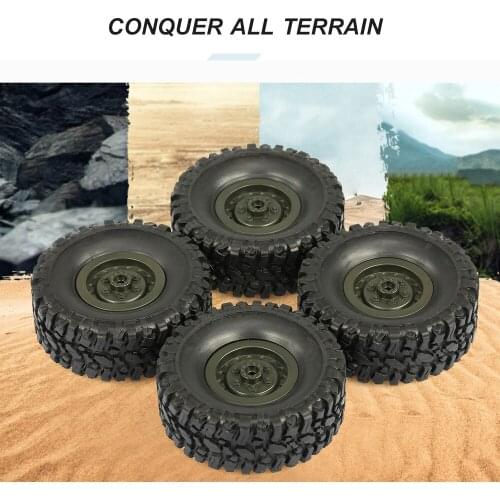 4PCS 65mm Military Truck Tire for 1/16 WPL B-14 B-24 B-16 B-36 C-14 C-24 RC Car Parts