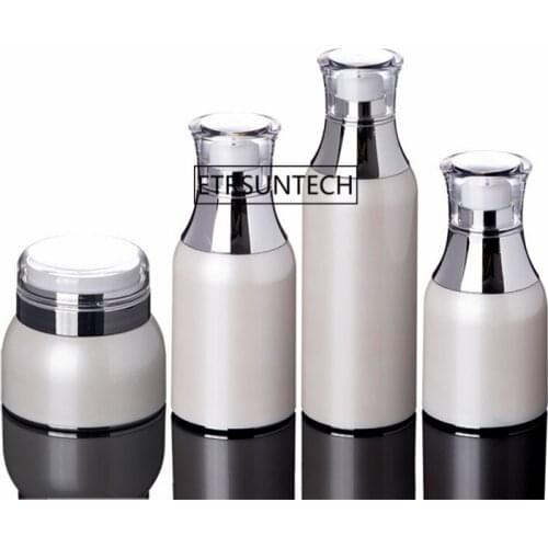 50pcs 30g 50g Empty Acrylic Vacuum Cream jar, 30/50/100/120ml Liquid Makeup Serum Eye Face Lotion bottle F2409