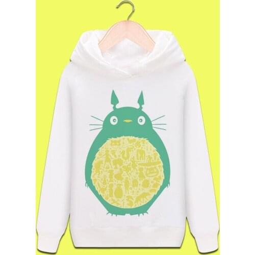 High-Q Unisex Anime Cosplay Miyazaki Hayao Tonari no Totoro Cotton Casual Hooded Hoodie Sweatshirts Coat Pullover Top