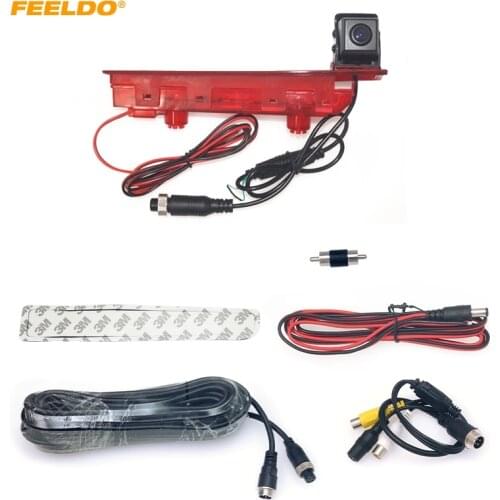 FEELDO Car Rear View Brake Light Camera For Volkswagen Transporter T5/T6 (10-17) Reversing Camera #HQ2533
