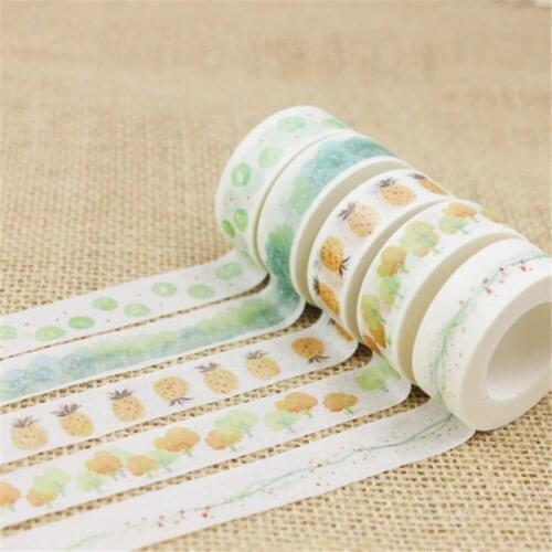 1.5cm*10M The pineapple Color Decorative Washi Tape DIY Scrapbooking Masking Craft Tape School Office Supply