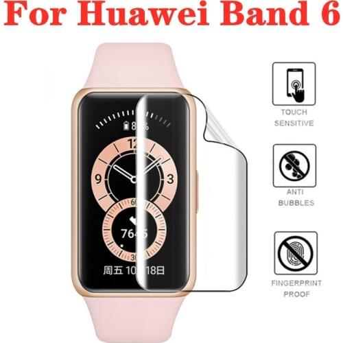 2Pcs Hydrogel Film For Huawei Band 6 Full Cover Screen Protector TPU Glass For Huawei Band 6 band6 Protective Film
