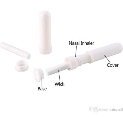 Hot sale Blank Nasal Inhaler Sticks, Plastic Blank Aroma Nasal Inhalers for DIY essential oil